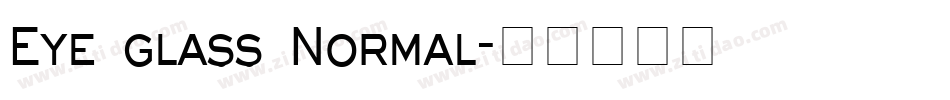 Eye glass Normal字体转换